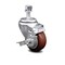 Service Caster 3.5 Inch Maroon Polyurethane Swivel 12mm Threaded Stem Caster with Brake SCC SCC-TS20S3514-PPUB-MRN-TLB-M1215 - alternate 2
